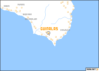 map of Guinalas