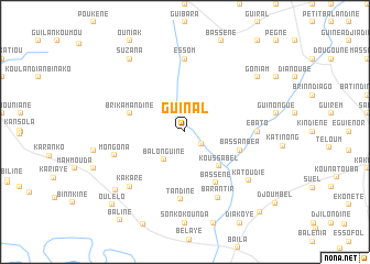 map of Guinal