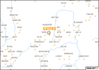 map of Guinao