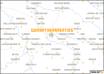 map of Guinarthe-Parenties