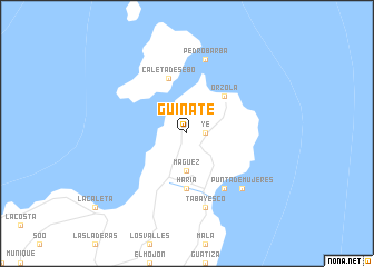 map of Guinate