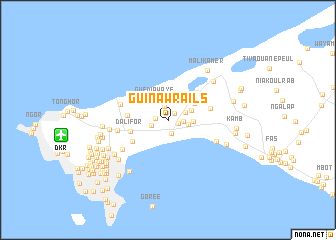 map of Guinaw-Rails