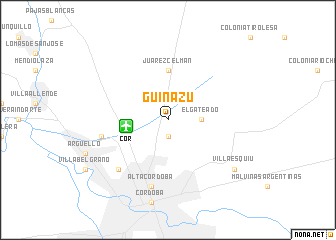 map of Guiñazú