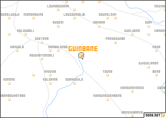 map of Guinbané