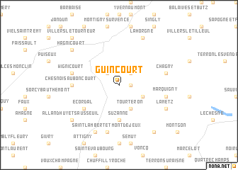 map of Guincourt