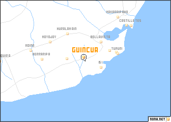 map of Guincua