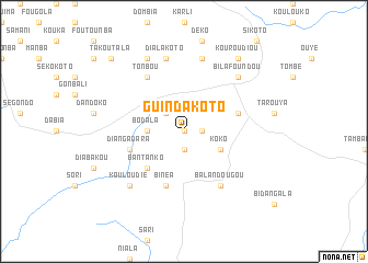 map of Guindakoto