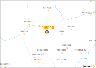 map of Guinda