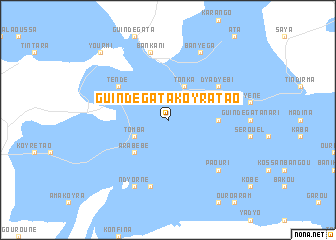 map of Guindégata Koyratao