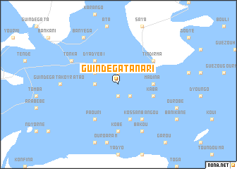 map of Guindégata Nari