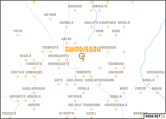 map of Guindissou