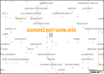 map of Guindrecourt-sur-Blaise