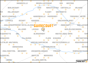 map of Guinecourt