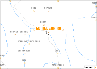 map of Guiné de Baixo