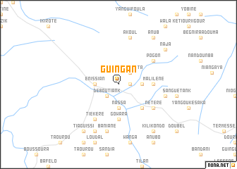 map of Guingan