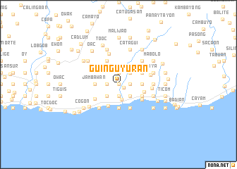 map of Guinguyuran