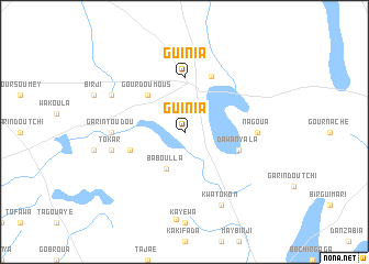 map of Guinia