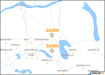 map of Guinia
