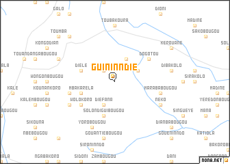 map of Guininndié