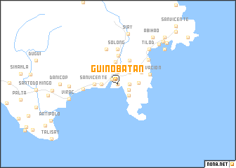 map of Guinobatan