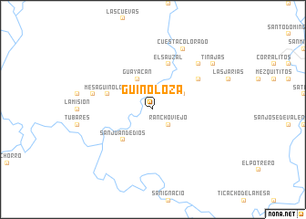 map of Guinoloza