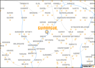 map of Guinongué