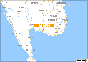 map of Guinsaugon