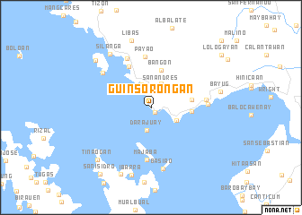 map of Guinsorongan
