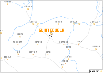 map of Guintéguéla