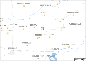 map of Guion