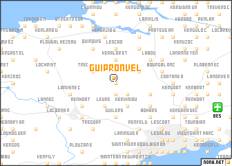 map of Guipronvel