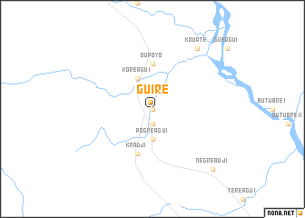 map of Guiré