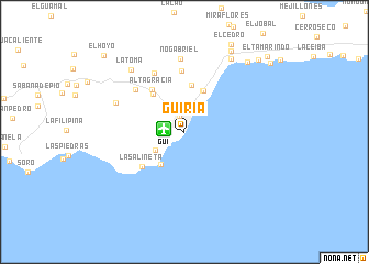 map of Güiria