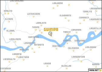 map of Güiripa