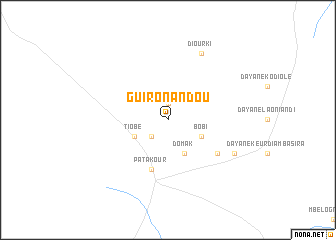 map of Guiro Nandou