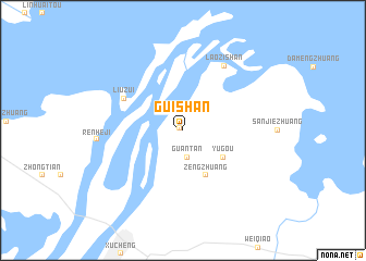 map of Guishan