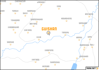 map of Guishan