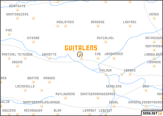 map of Guitalens