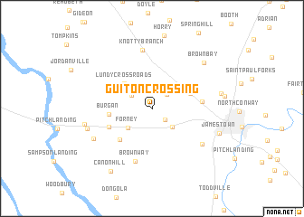 map of Guiton Crossing