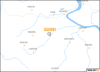 map of Guiwei