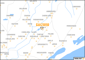map of Guizana