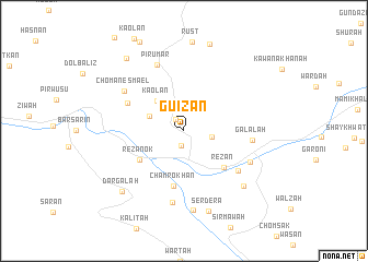 map of Guizan