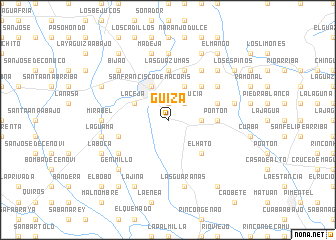 map of Güiza