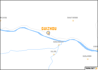 map of Guizhou