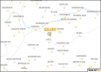 map of Gūjak