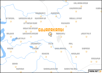 map of Gujārākāndi