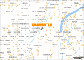 map of Gujar Kotla