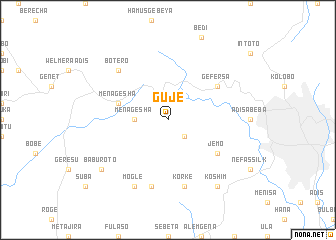 map of Gujē