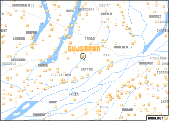 map of Gujgarān