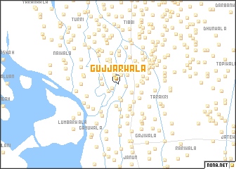 map of Gujjarwāla